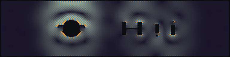 Full exported speed-vorticity rendering sequence from the OSNR multi-obstacle CFD cinema run. Dark regions are hard-clamped obstacle and wall coefficients; color encodes velocity magnitude modulated by signed vorticity. — panel 15: figures/frame_070.png