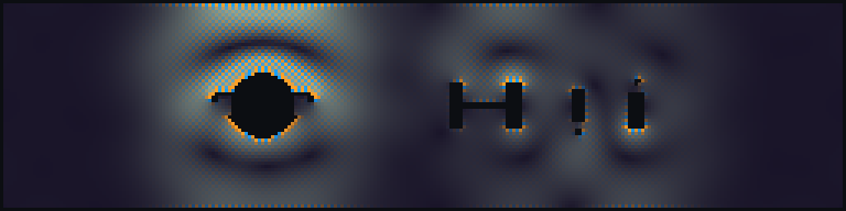 Full exported speed-vorticity rendering sequence from the OSNR multi-obstacle CFD cinema run. Dark regions are hard-clamped obstacle and wall coefficients; color encodes velocity magnitude modulated by signed vorticity. — panel 17: figures/frame_080.png